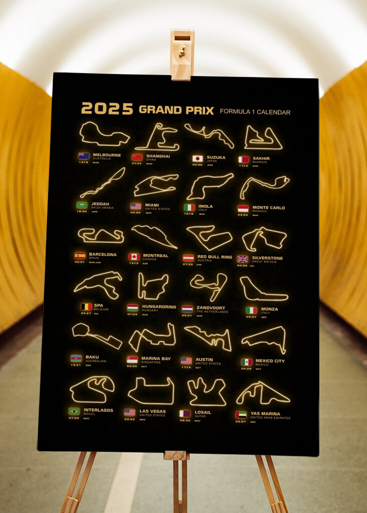  Kalendář zasedání F1 2025