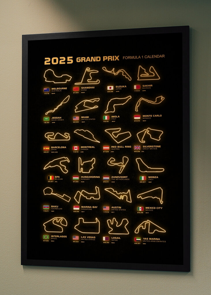  Kalendář zasedání F1 2025