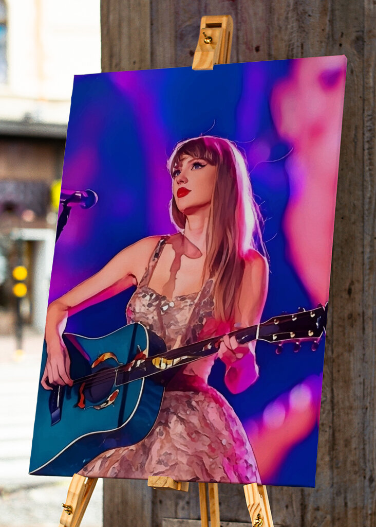 Taylor Swift spiller guitar