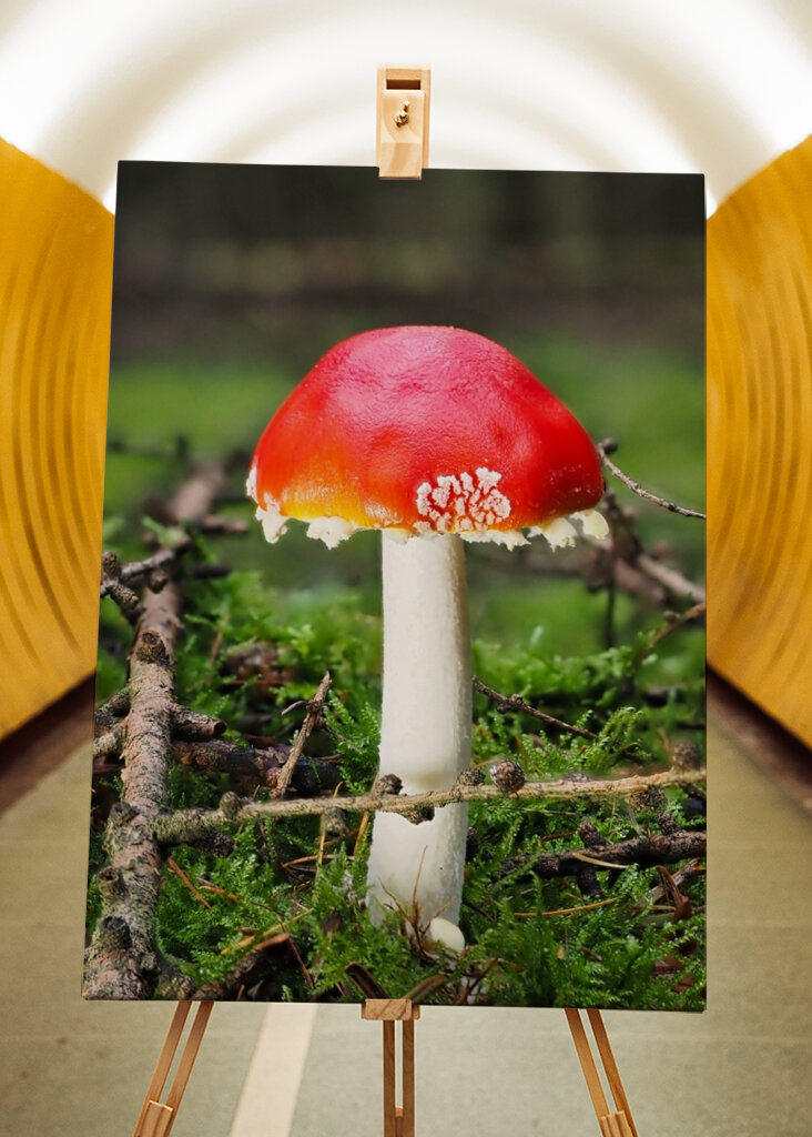 Ein Fliegenpilz im Wald 