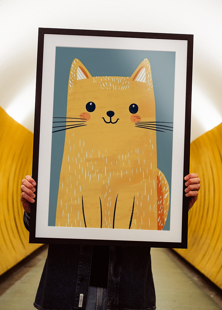 Šťastná zlatá kočka