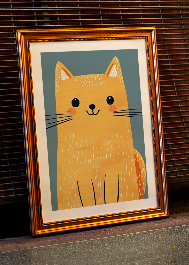 Šťastná zlatá kočka