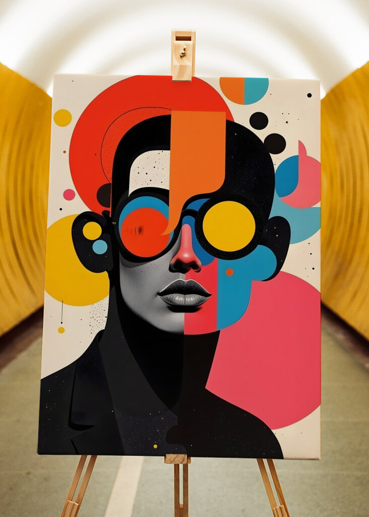 Abstract Faces Art Series 01