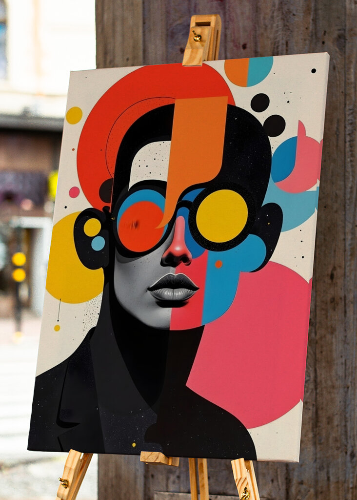 Abstract Faces Art Series 01