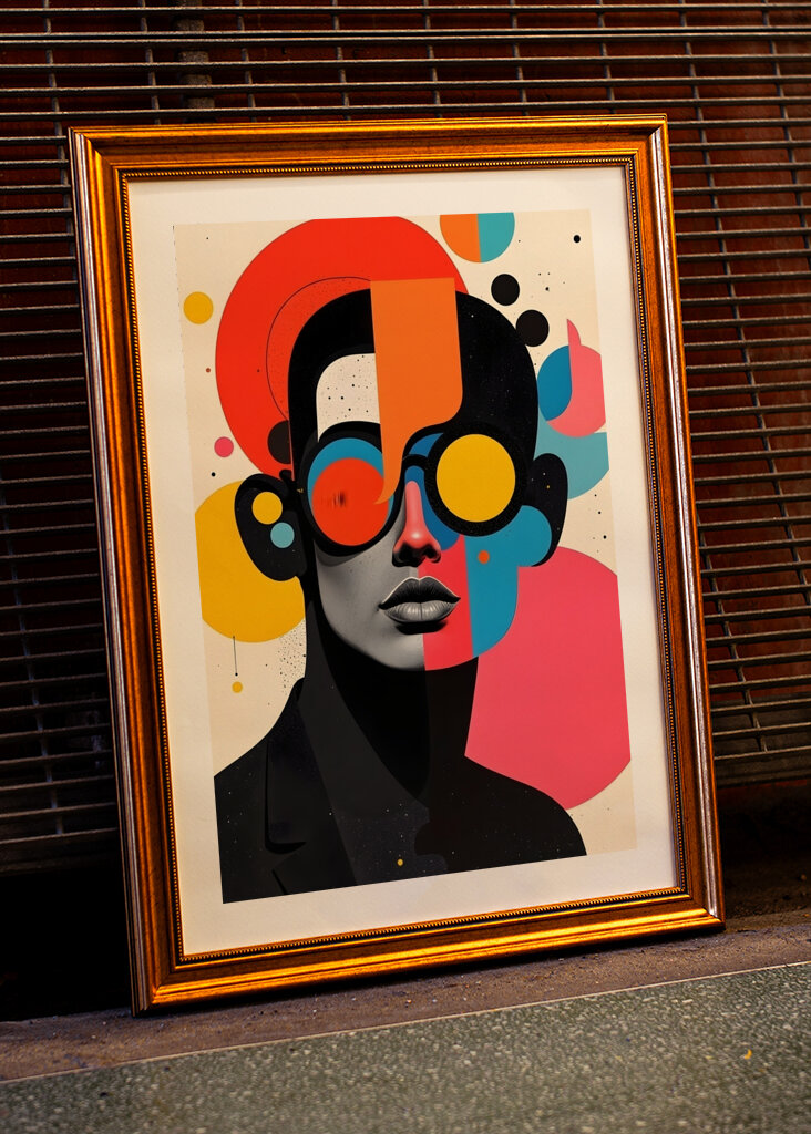 Abstract Faces Art Series 01