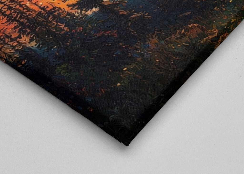 Galactic Swirl Over Mountain