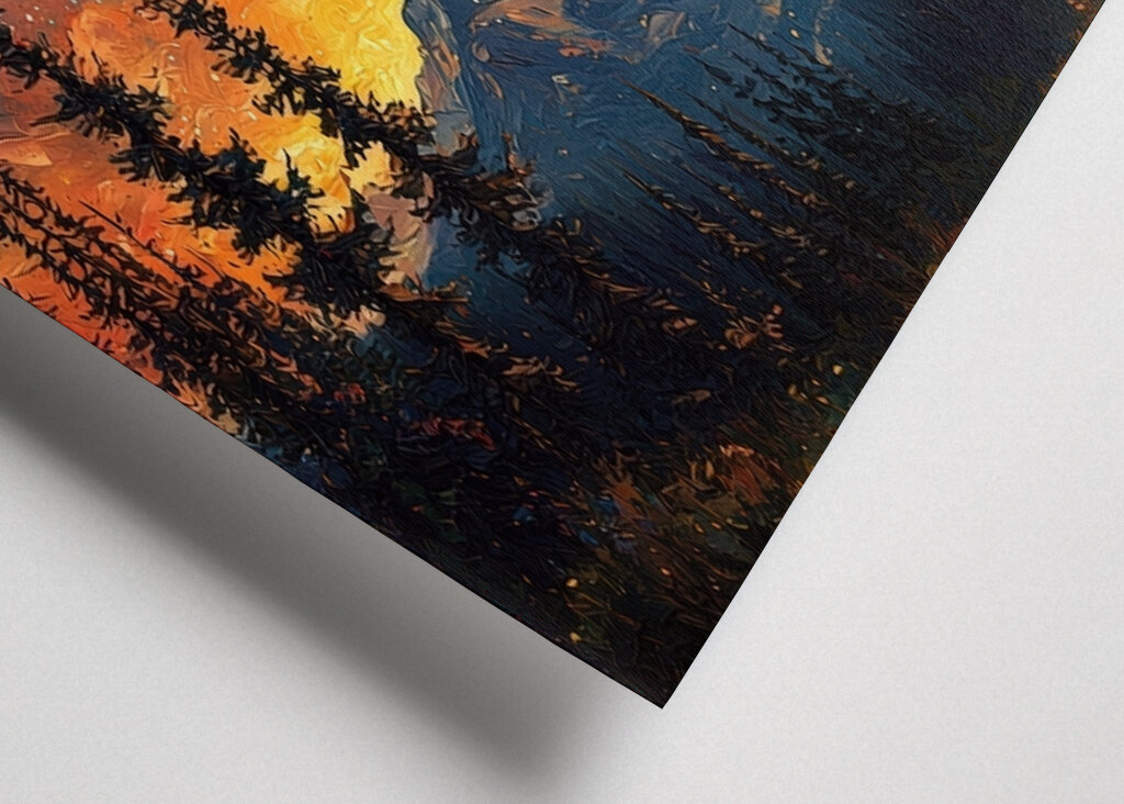 Galactic Swirl Over Mountain