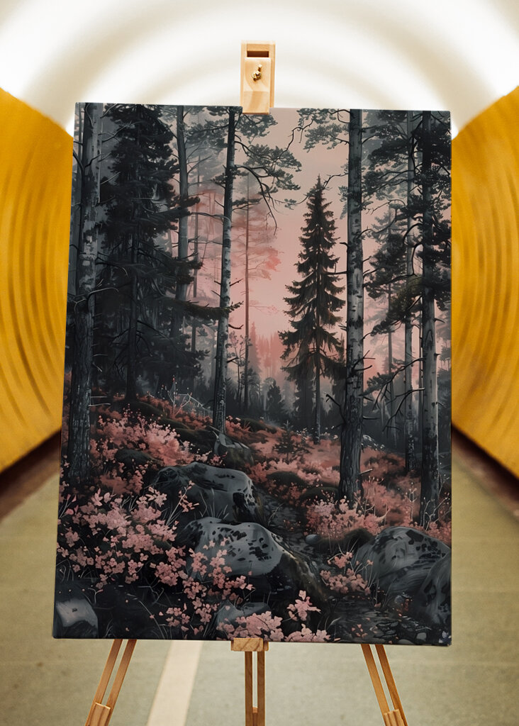 Serene Forest at Dawn