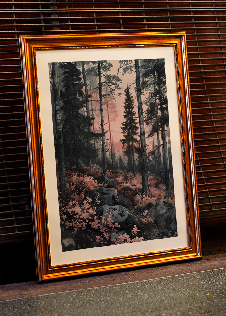 Serene Forest at Dawn