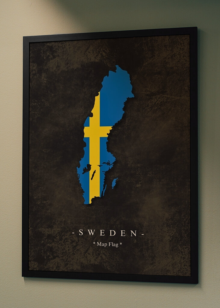Schweden Karte Flagge