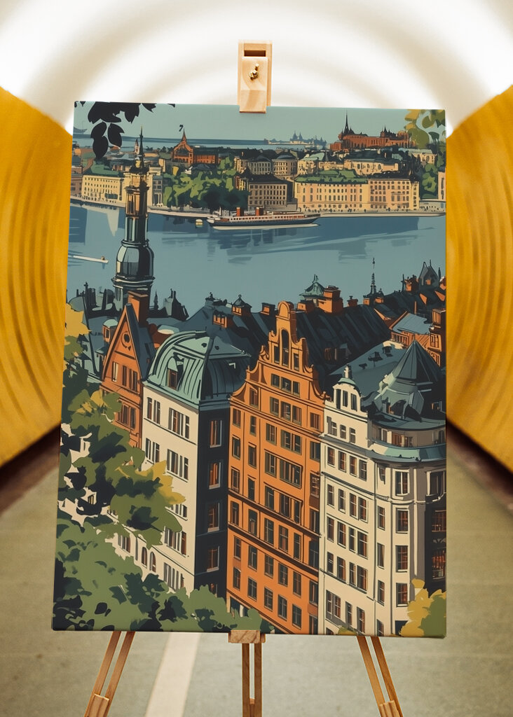 Stockholm, Schweden, im Sommer