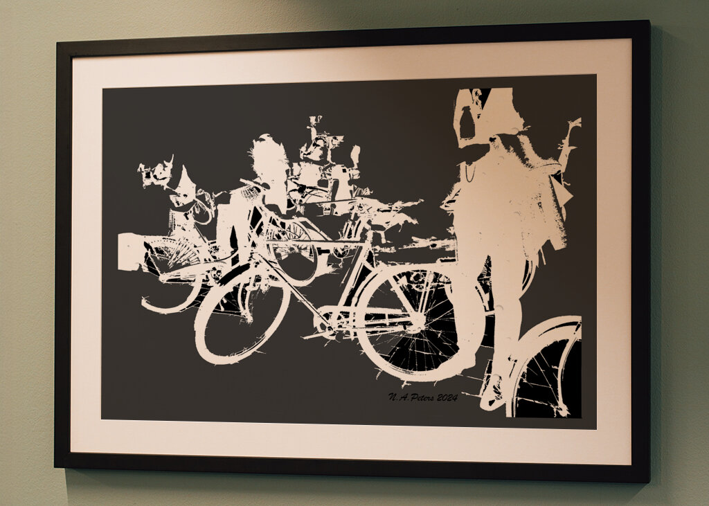 Hvide silhuetter i mørket