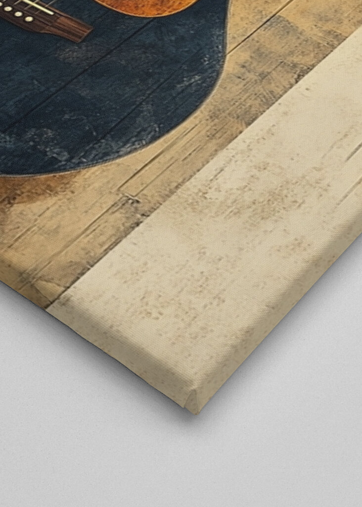 Golden Glow of Acoustic Guitar