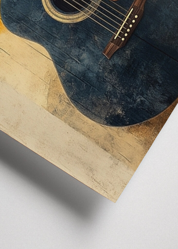 Golden Glow of Acoustic Guitar