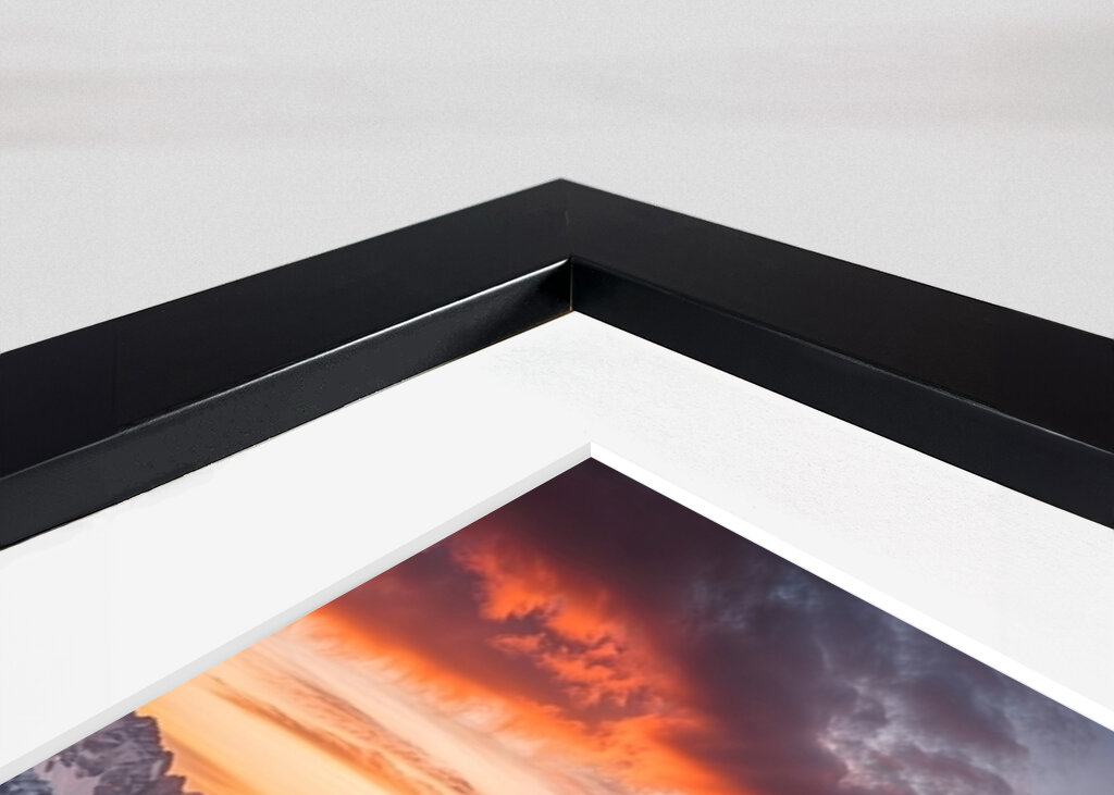 Sonnenuntergang über dem Schnee