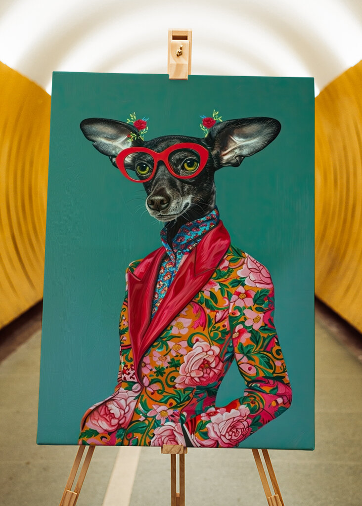 Chihuahua chic en flores