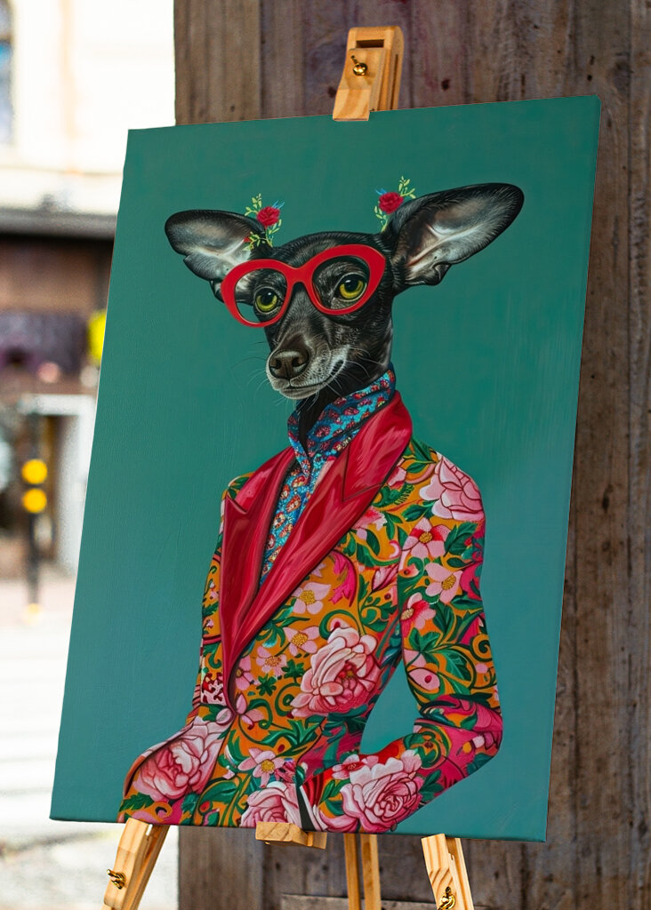 Chihuahua chic en flores