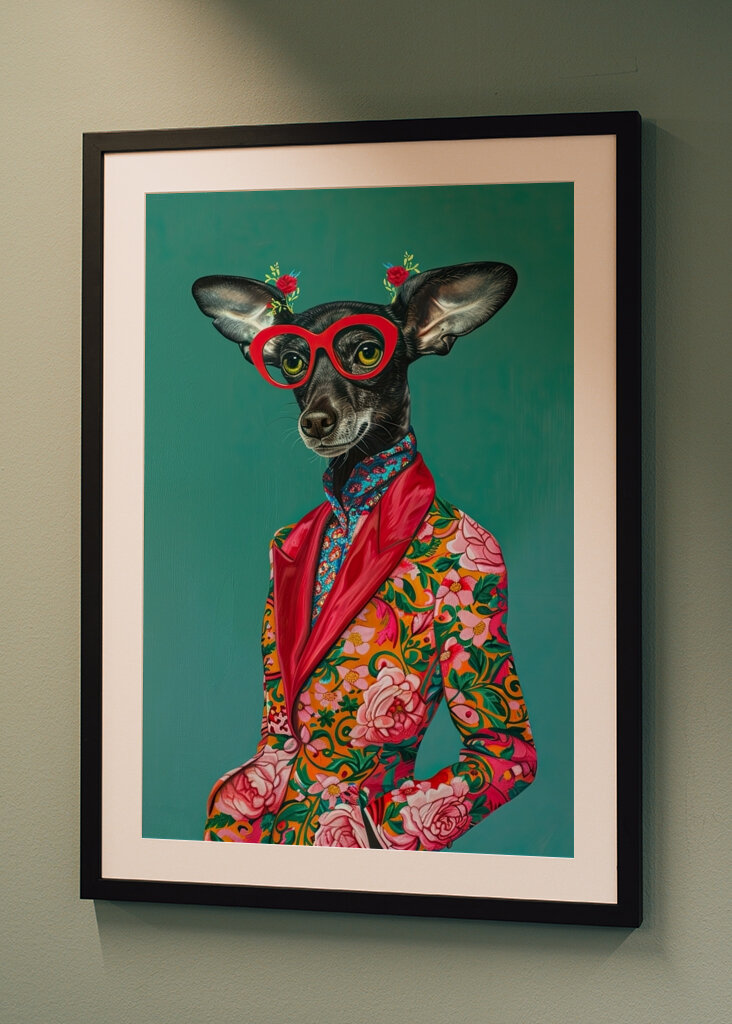 Chihuahua chic en flores