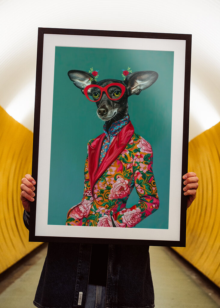 Chihuahua chic en flores