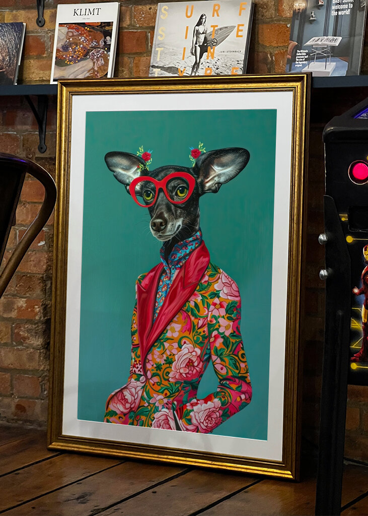 Chihuahua chic en flores