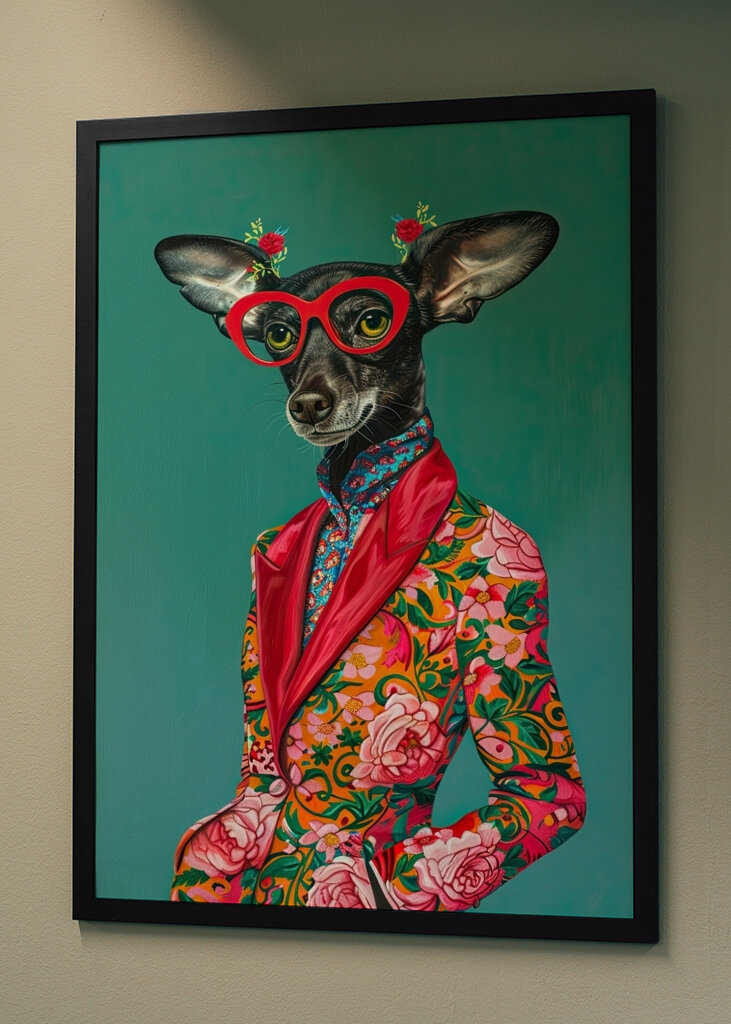 Chihuahua chic en flores