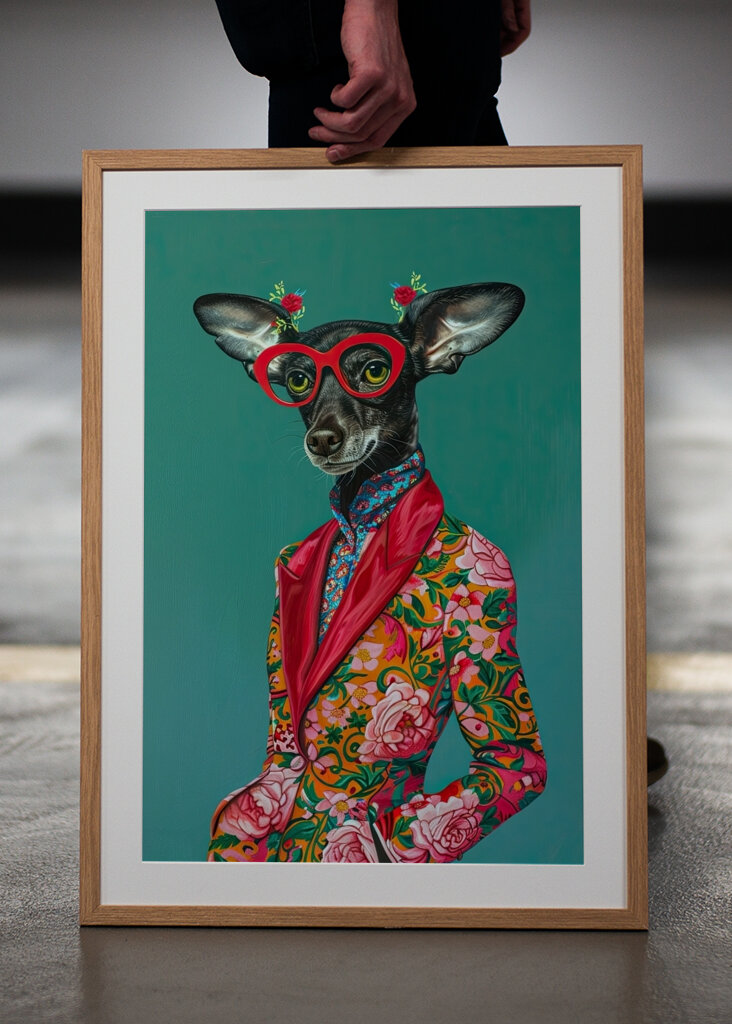 Chihuahua chic en flores