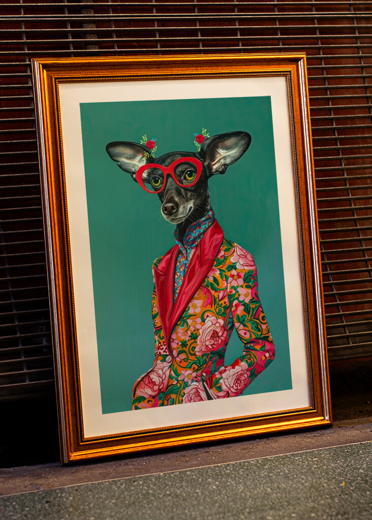 Chihuahua chic en flores