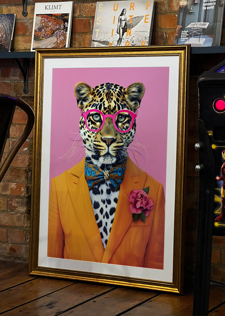 Leopard in Pink