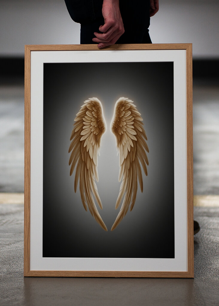 Angel wings with power