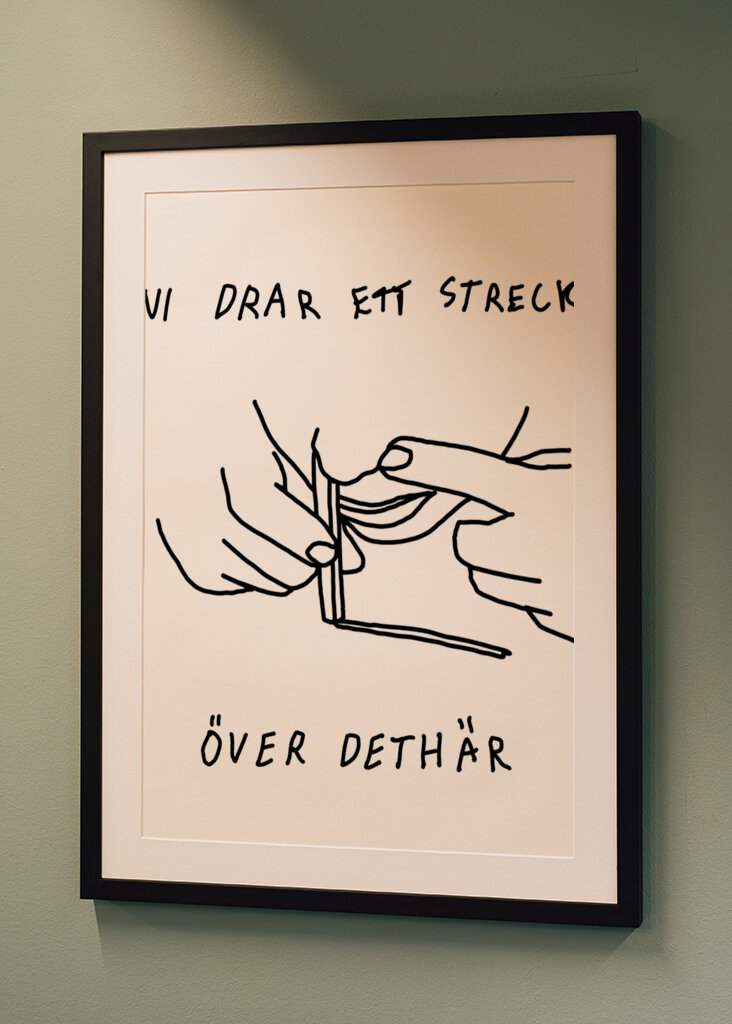 vi drar ett streck