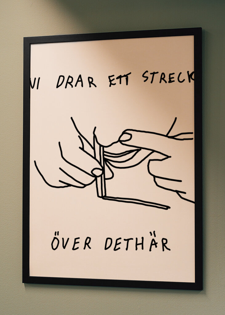 vi drar ett streck