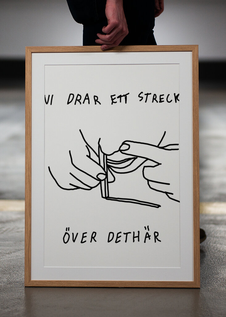 vi drar ett streck