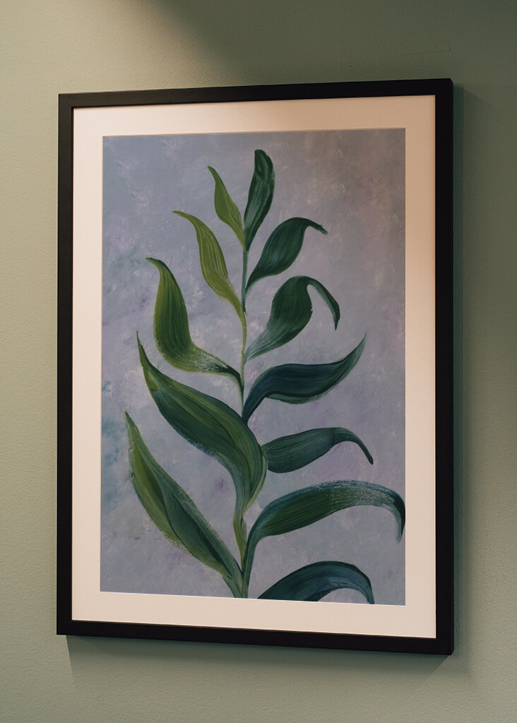 Elegante Blattstudie