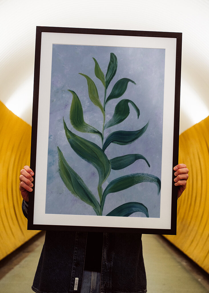 Elegante Blattstudie