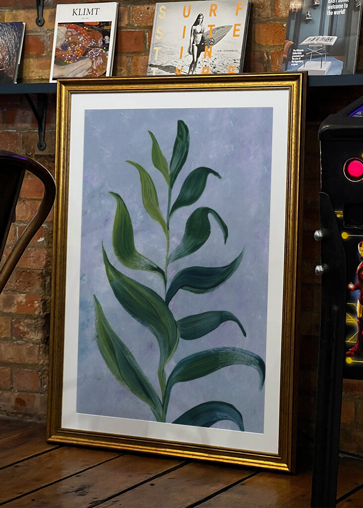 Elegante Blattstudie