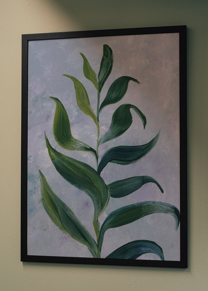 Elegante Blattstudie