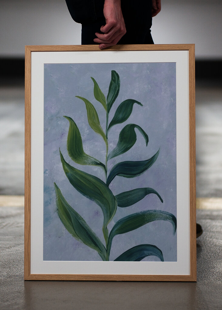 Elegante Blattstudie