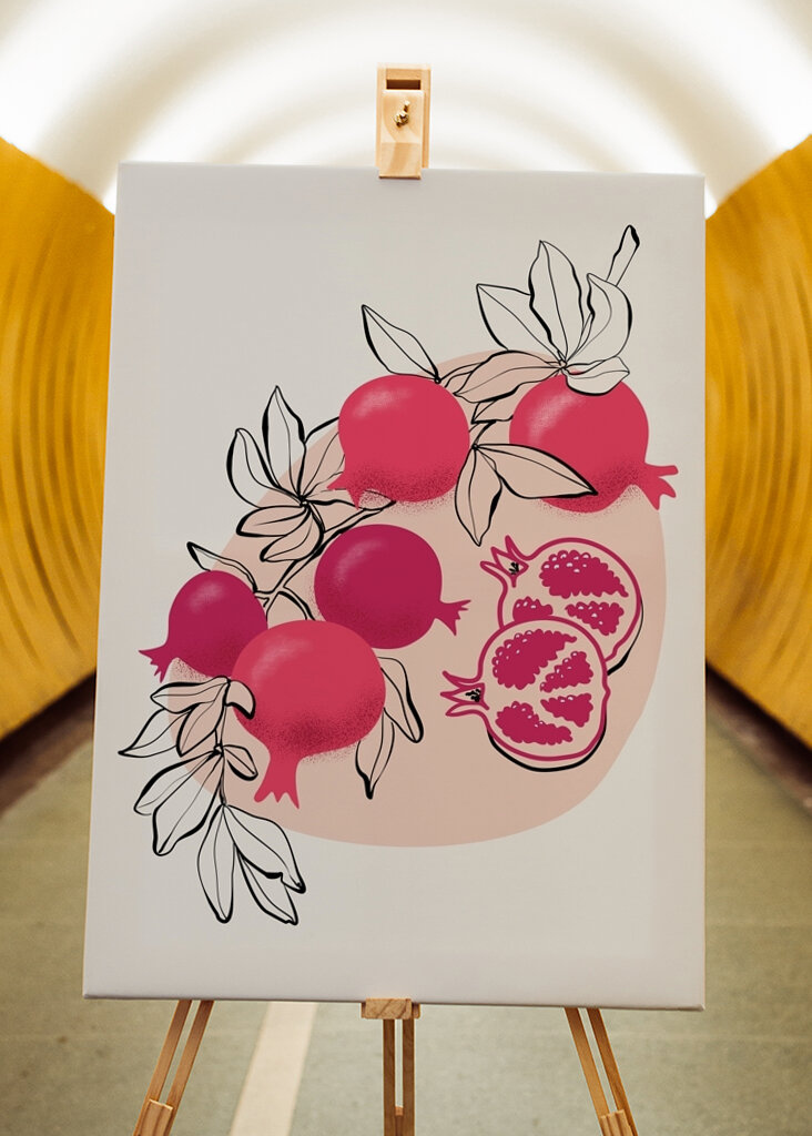 Odvážne umenie granátového jablka