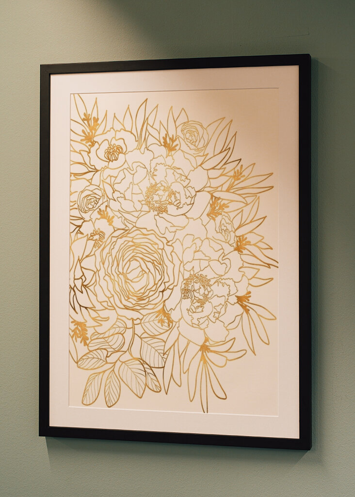 Golden Floral Design