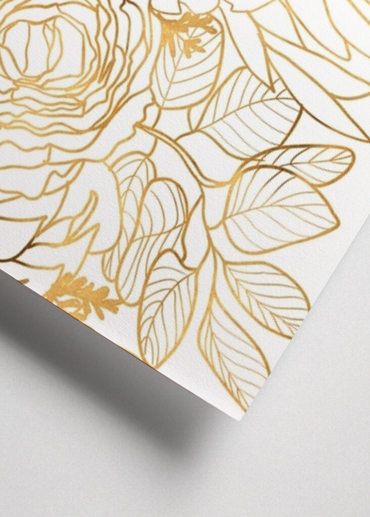 Golden Floral Design