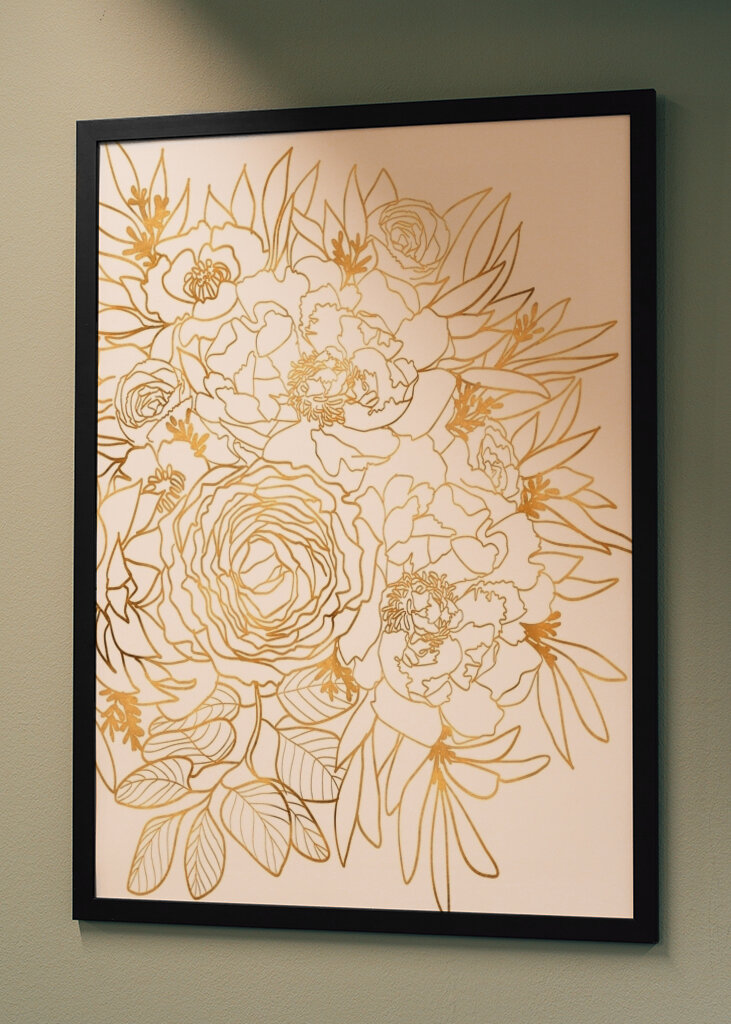 Golden Floral Design