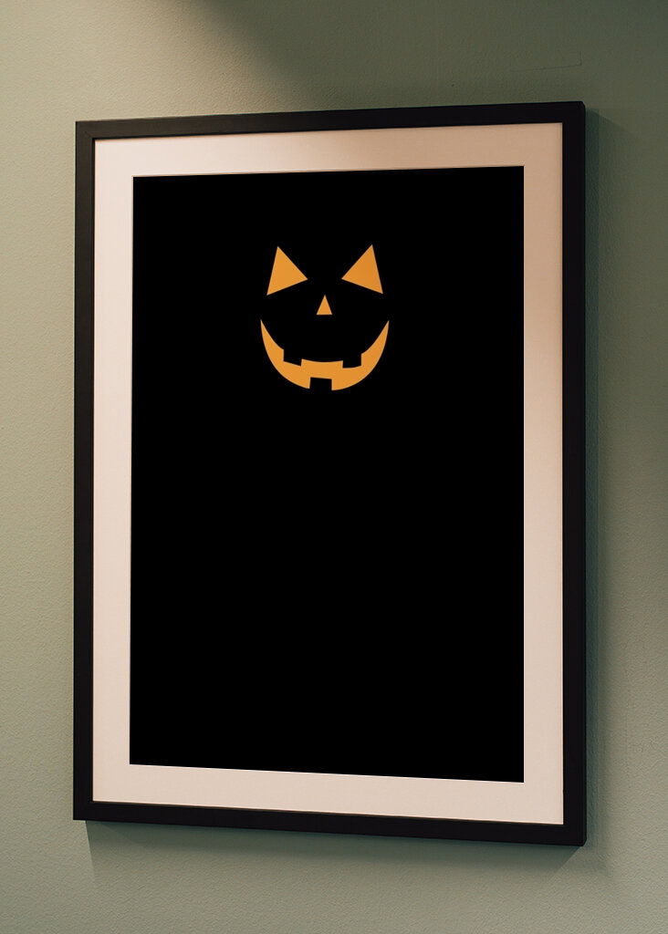 pumpa, ansikte, glöd