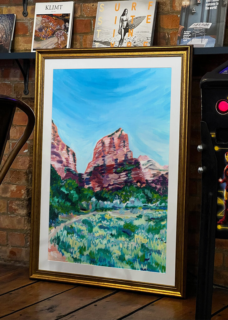 Lebendiger Blick auf die Wüste