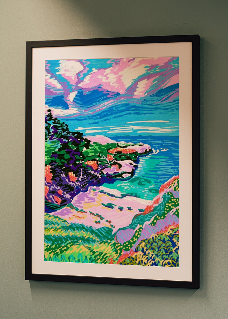 Vibrant Coastal View