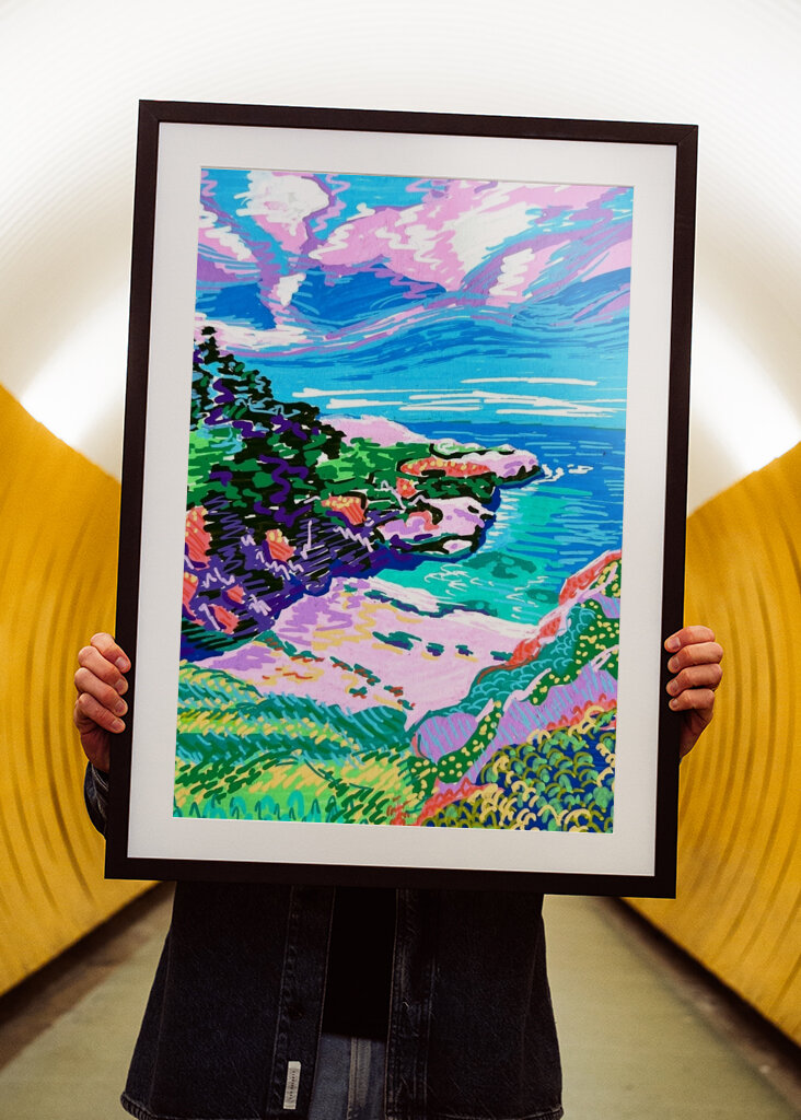 Vibrant Coastal View