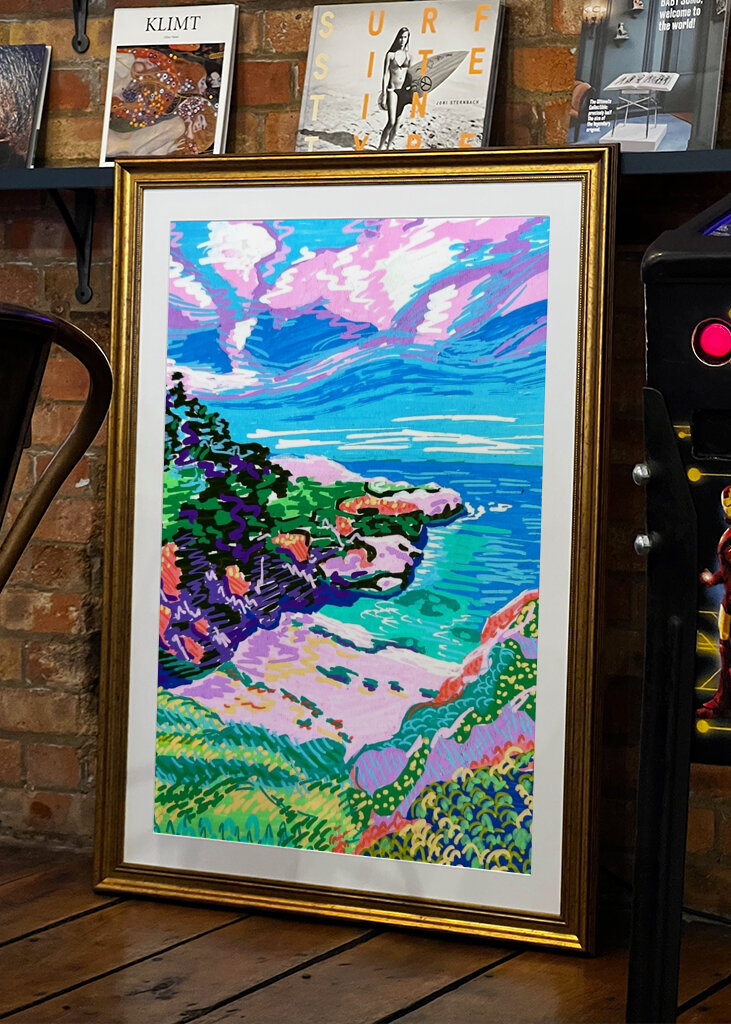 Vibrant Coastal View