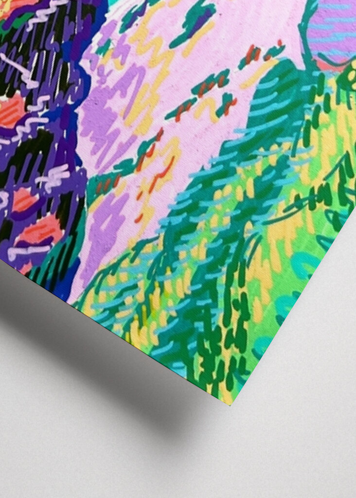 Vibrant Coastal View