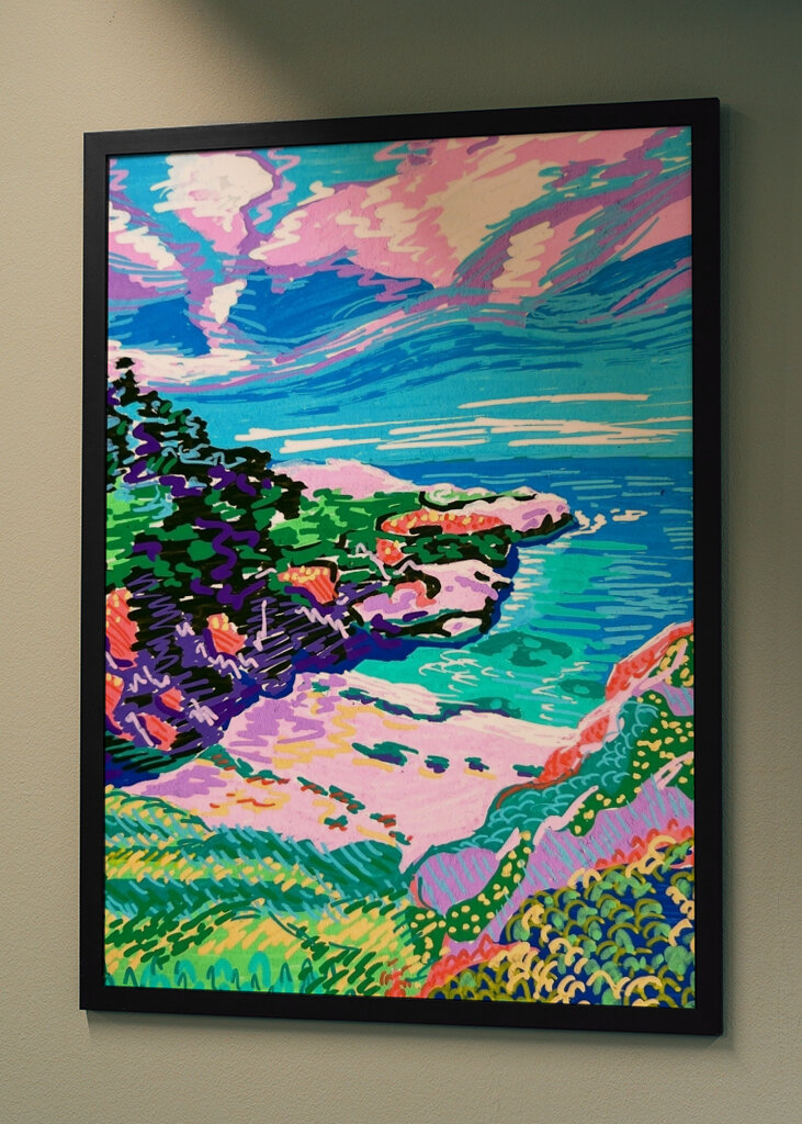 Vibrant Coastal View