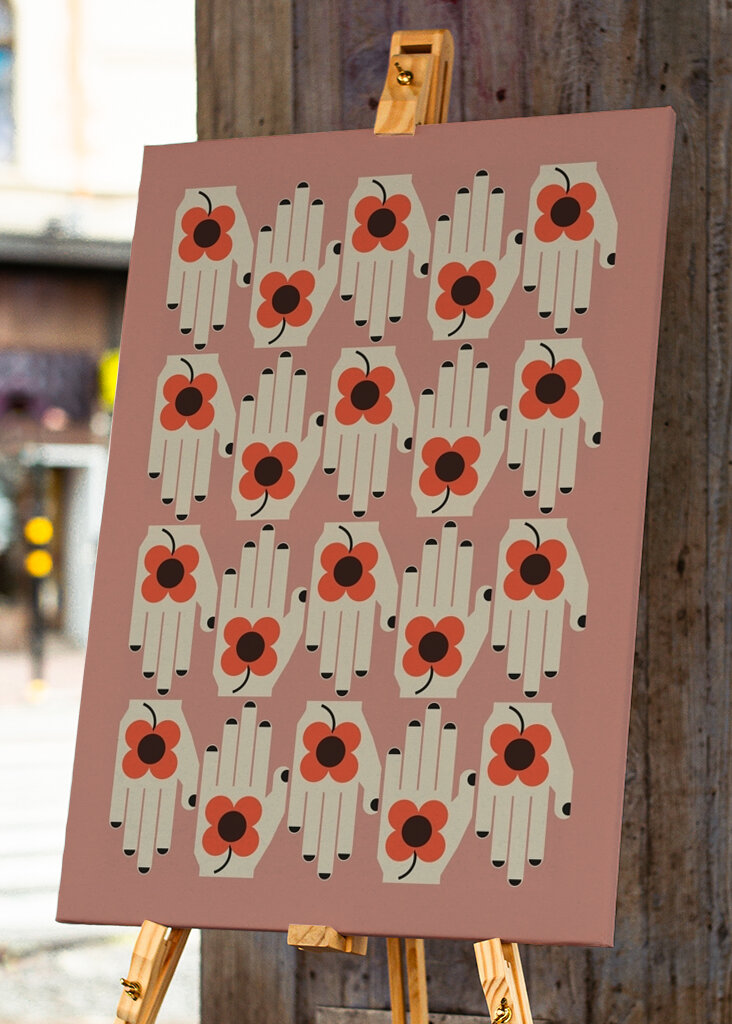 Bloemen Handen Kunst