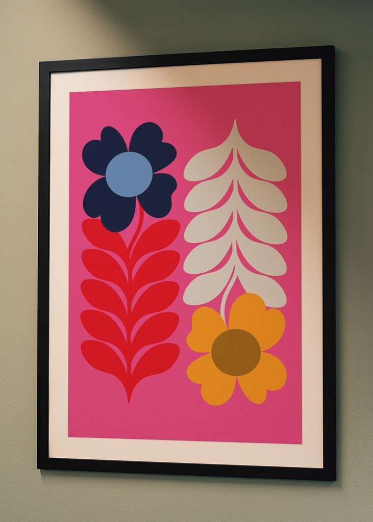 Kwiatowy Pop Art Groovy